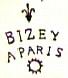 marque Bizey fleur de lis et soleil